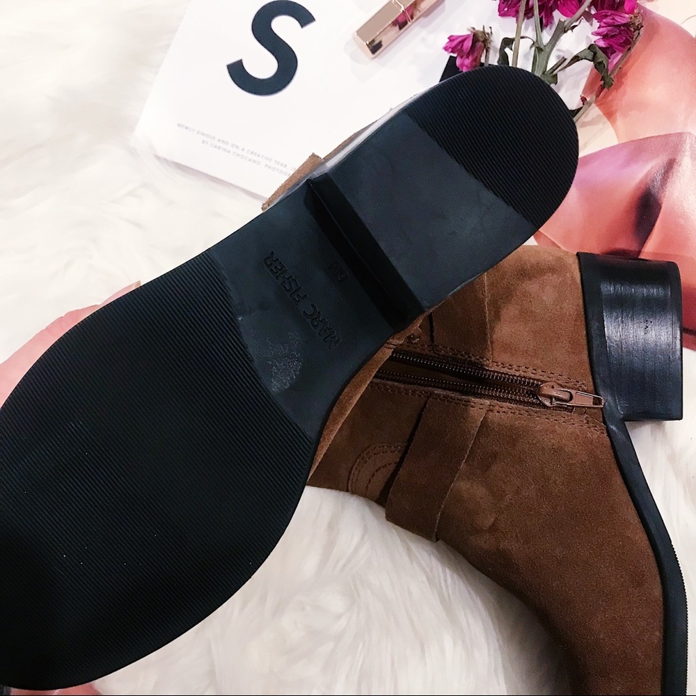 Marc Fisher Dalary Buckle Zip Boot Suede NEW✨ - Picture 7 of 8
